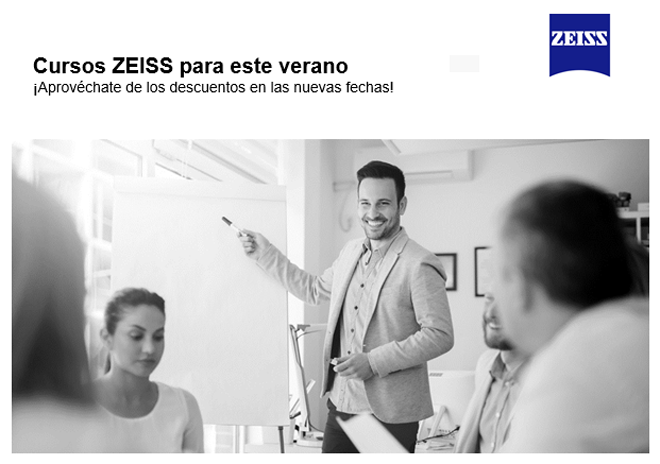 ZEISS: Nuevas fechas y descuentos para formaciones