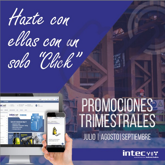 SUMINISTROS INTEC: Arrancamos Julio y te traemos las Promociones Trimestrales que hemos preparado para ti.