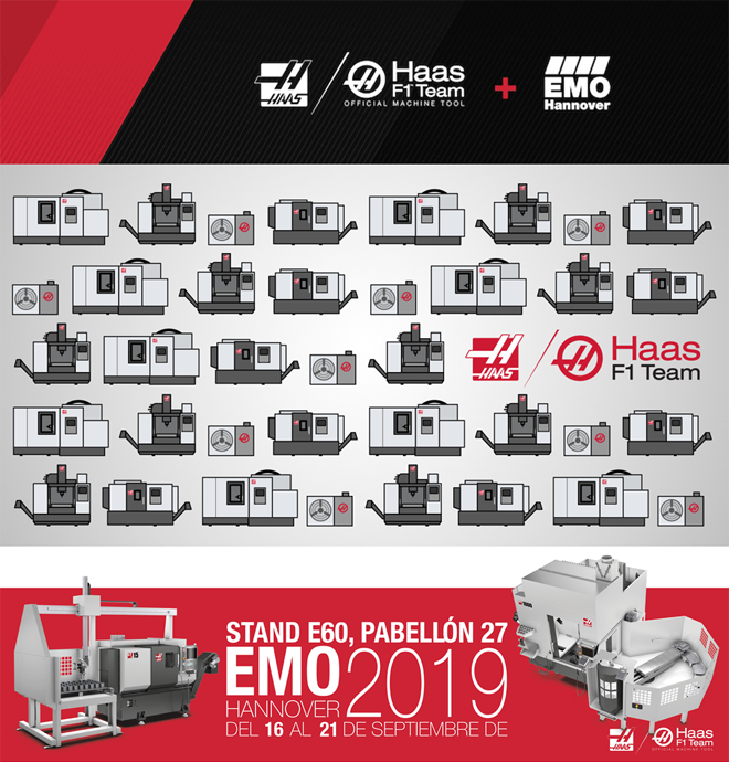 HAAS participará en la proxima EMO 2019