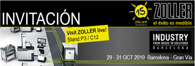 ZOLLER le Invita al Industry Barcelona