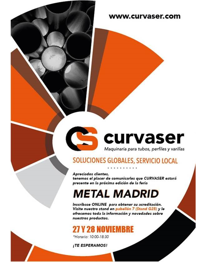 CURVASER: Visítanos en METALMADRID, ¡¡ te invitamos !!