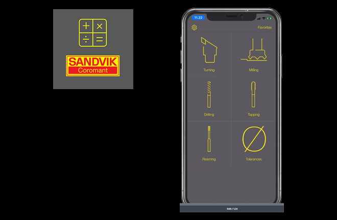 Sandvik Coromant: Aplicación de calculadora de mecanizado