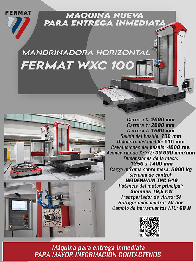 FERMAT: Mandrinadora mod. WH – 10 CNC.