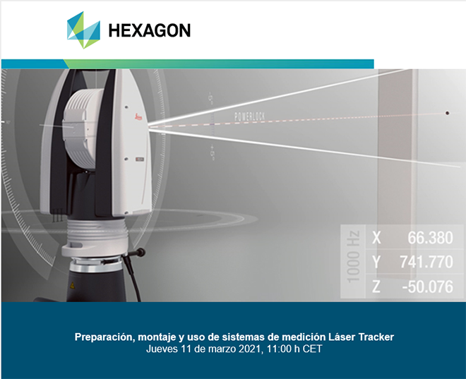 HEXAGON Webinar - Preparación, montaje y uso de sistemas de medición Láser Tracker 