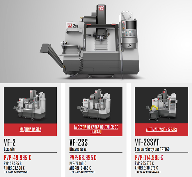 HAAS VF-2: ¡Nuestra vertical más vendida está a la venta!