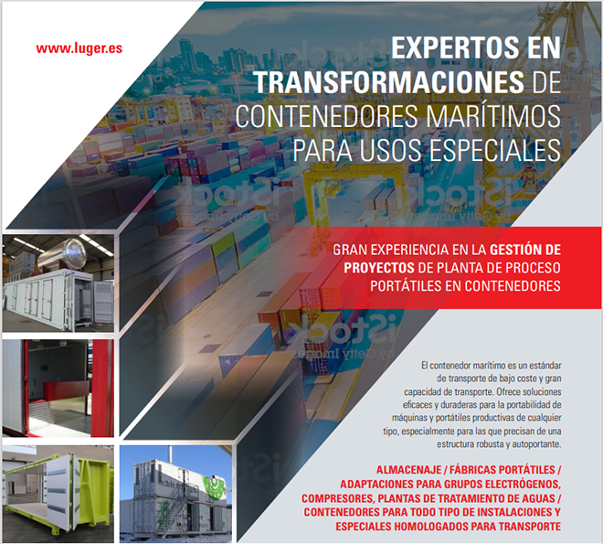 LUGER: Transformación de contenedores marítimos para usos especiales