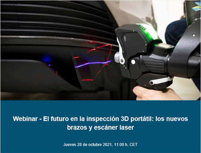 HEXAGON Webinar - El futuro en la inspección 3D portátil: nuevos brazos y escáner laser