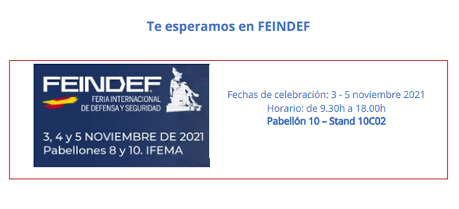 CORTALIA participará como expositor en FEINDEF ´21
