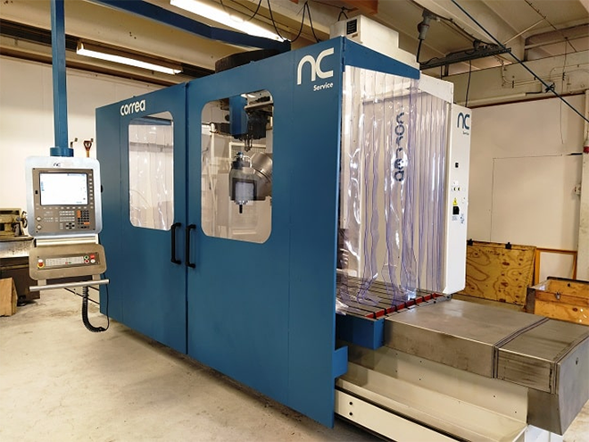 NC Service realiza una total reconstrucción de la fresadora CORREA A25/25 con nuevo CNC