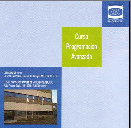 CURSOS PROGRAMACION AVANZADA MAQUINA CENTER