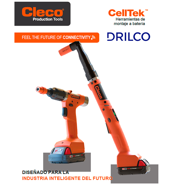 DRILCO: Nuevas herramientas de ensamblaje inalámbricas CellTek de CLECO