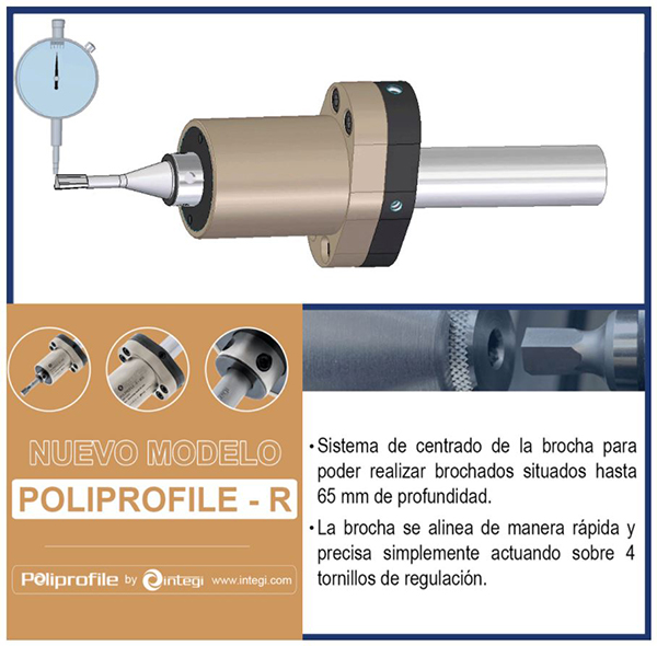INTEGI: nuevo cabezal de brochado rotatorio