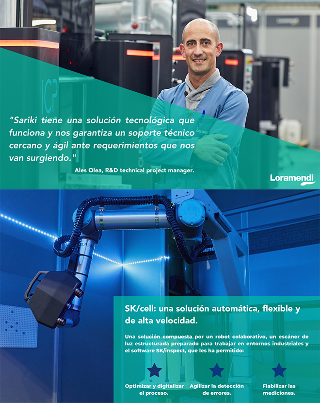 Loramendi verifica su innovador proceso de fabricación inorgánico mediante fabricación aditiva con SK/cell de SARIKI