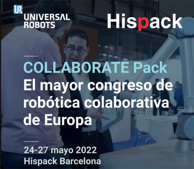 UNIVERSAL ROBOTS expondrá en Hispack las últimas novedades en robótica colaborativa junto a 25 partners