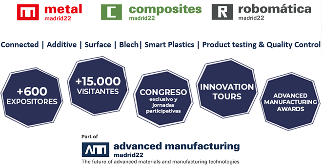 Advanced Manufacturing: Ya puedes registrarte para visitar la feria líder en innovación industrial (19 y 20 oct. IFEMA)