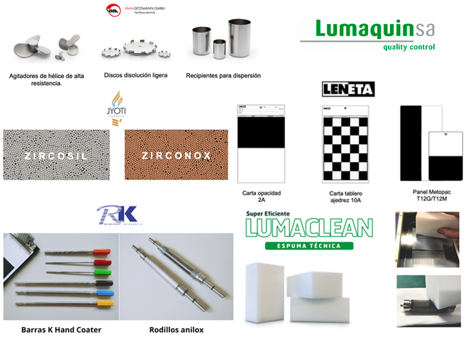 LUMAQUIN - Consumibles para laboratorios de control de calidad de los sectores de pinturas, tintas y recubrimientos