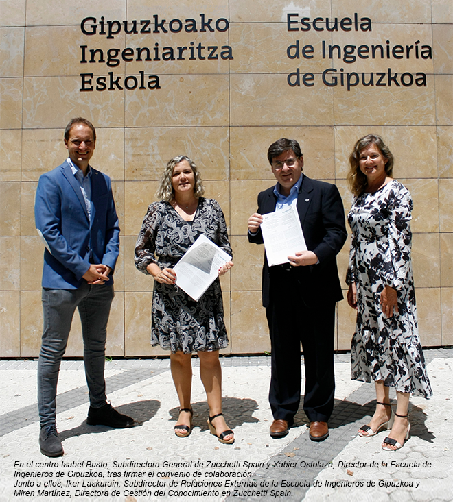 ZUCCHETTI Spain firma un convenio con la Universidad del País Vasco para potenciar la formación tecnológica