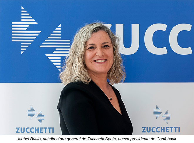 Isabel Busto, subdirectora general de ZUCCHETTI Spain, nueva Presidenta de CONFEBASK
