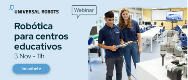 UNIVERSAL ROBOTS organiza un webinar para acercar la robótica colaborativa a los centros educativos