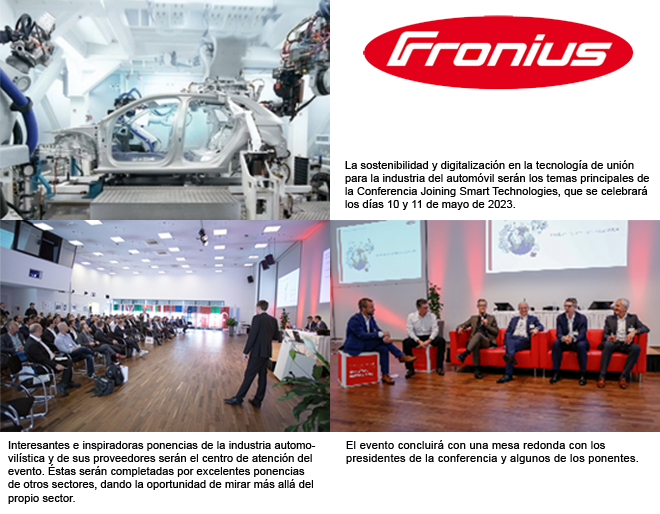 FRONIUS: Joining Smart Technologies con foco en la sostenibilidad y digitalización FRONIUS: Joining Smart Technologies con foco en la sostenibilidad y digitalización