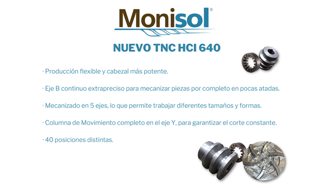 MONISOL: Novedades en Mecanizado