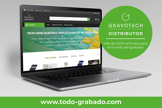 GRAVOTECH ESPAÑA lanza su nueva tienda web y lo celera con un descuento