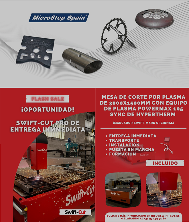 MicroStep Spain: una Swift-Cut pro a un precio único.