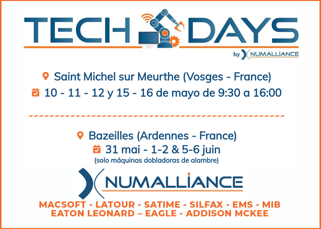 NUMALLIANCE abre sus puertas con unas JORNADAS TECNICAS – TECH-DAYS