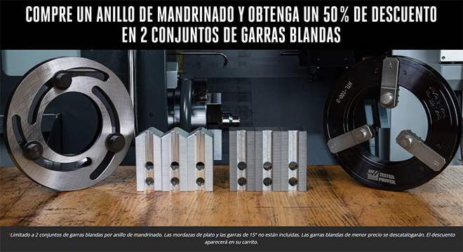 Oferta especial en garras blandas + anillos de mandrinado para tornos HAAS