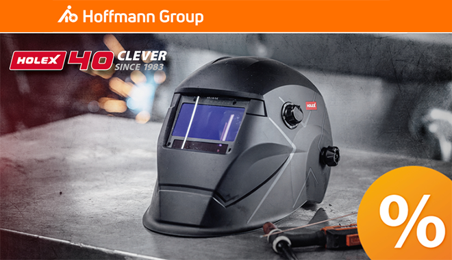 HOFFMANN: ¡Máscara automática de soldadura HOLEX a un precio sensacional!