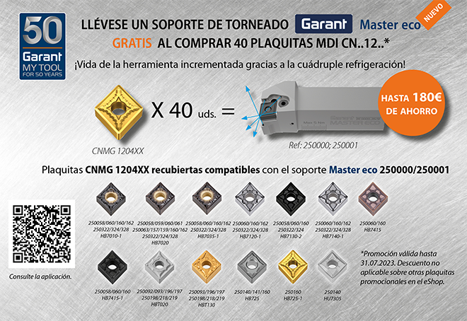 HOFFMANN GROUP: ¡Llévese un soporte de torneado GARANT Master eco GRATIS!