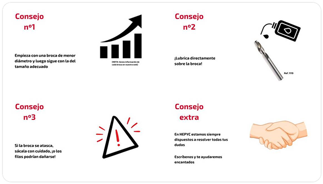 HEPYC: 3 consejos para taladrar de forma óptima