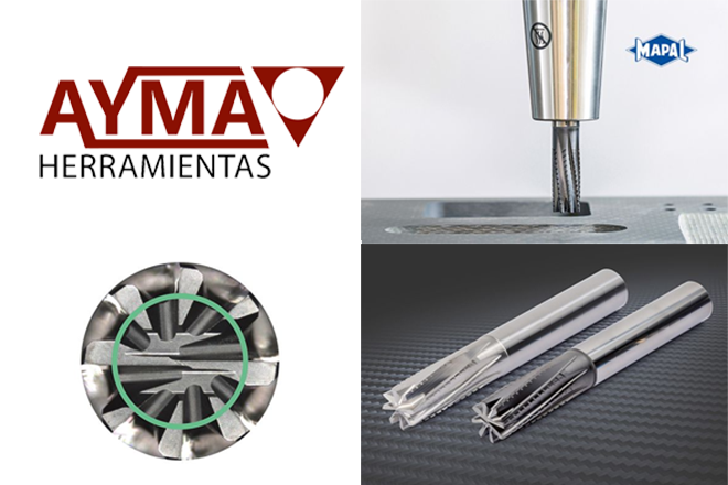 AYMA HERRAMIENTAS: Alta seguridad de proceso con la fresa OptiMill-Composite-Speed-Plus de MAPAL