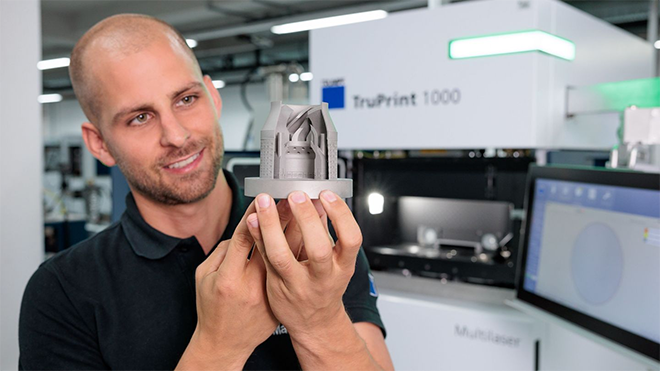 La impresión 3D sin soportes de TRUMPF abre la puerta a nuevas aplicaciones y reduce el desperdicio