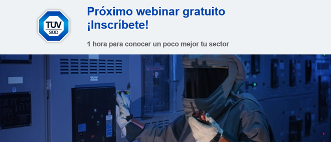 TÜV SÜD webinar gratuito: Estudio de arco eléctrico - Arc Flash