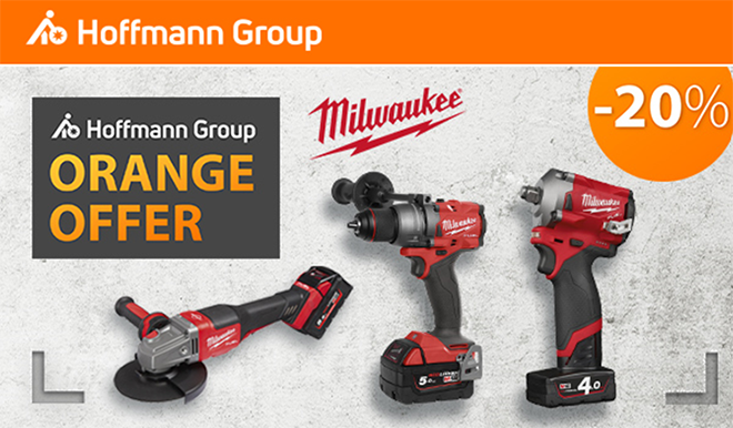 HOFFMANN GROUP: -20% En herramientas Milwaukee