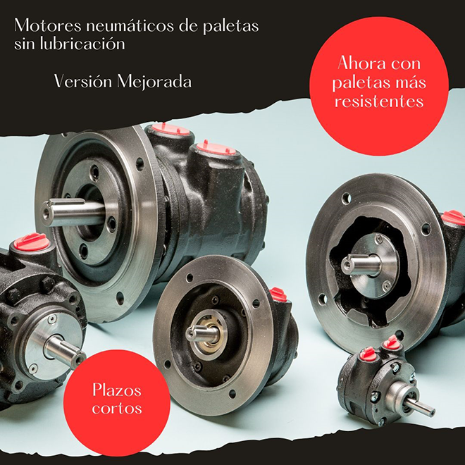 AirControl: Motores neumáticos de paletas sin lubricación