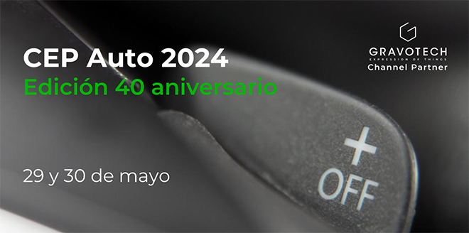 ¡Celebra el 40º Aniversario del Evento CEP Auto con GRAVOTECH!