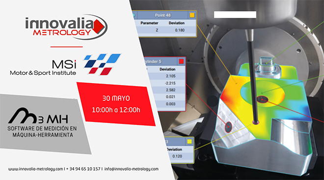 INNOVALIA METROLOGY: Conoce M3MH, el SW para máquina-herramienta en Motor & Sports Institute