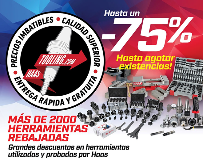 ¡Hasta un 75% de descuento! en herramientas probadas y comprobadas de HAAS.