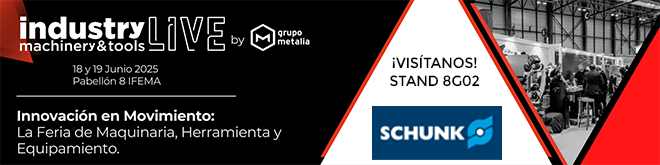 SCHUNK: ¿Nos vemos en IndustryLIVE? ¡Consígue ya tu entrada gratuita! SCHUNK: ¿Nos vemos en IndustryLIVE? ¡Consígue ya tu entrada gratuita!