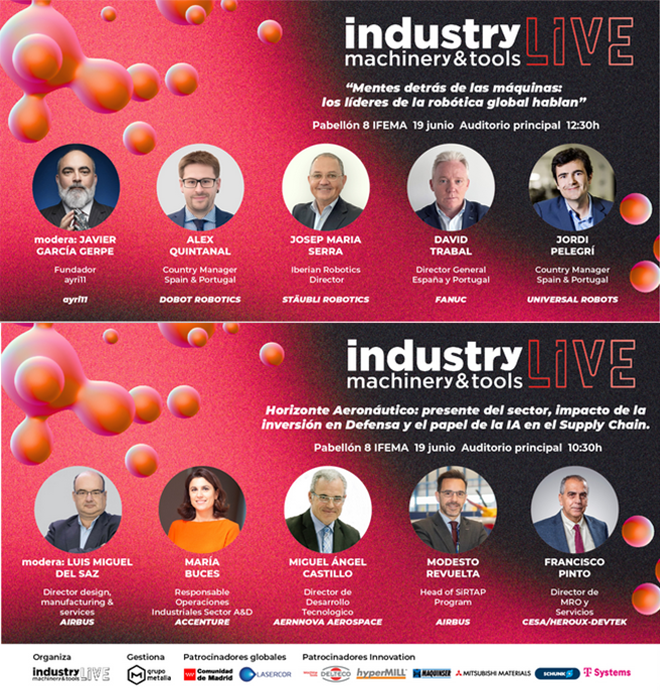 IndustryLIVE - Mesa redonda Automatización y Robótica | Mesa redonda Aeronáutica