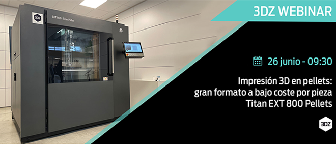 3DZ SPAIN Webinar: Impresión 3D con pellets para piezas grandes a bajo coste/unidad | MINDTECH, te invitamos y ➕ 3DZ SPAIN Webinar: Impresión 3D con pellets para piezas grandes a bajo coste/unidad | MINDTECH, te invitamos y ➕
