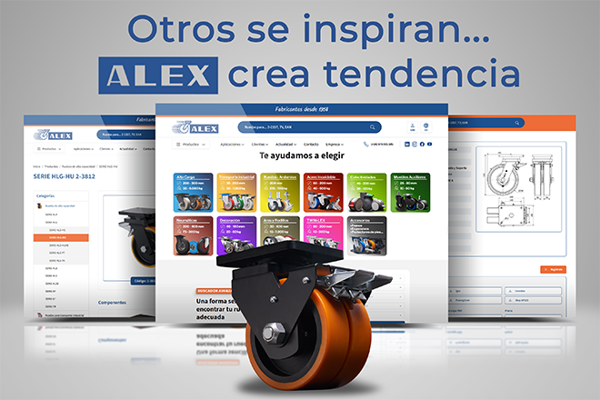 Ruedas Alex, de la fabricación industrial a la web líder en ruedas