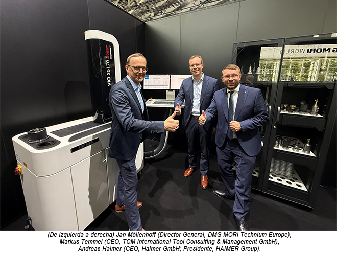 HAIMER: Inicio de una colaboración – DMG MORI Technium también se mantiene con WinTool