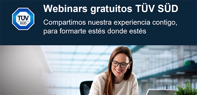 TÜB SÜD: Nuevos webinars disponibles |Ya puedes verlos gratis y online