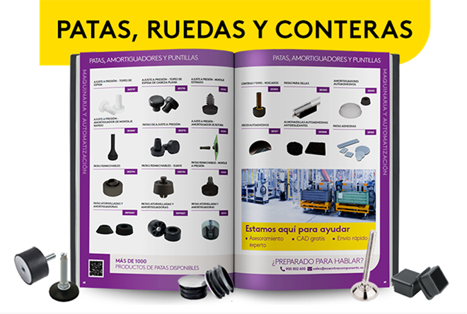 ESSENTRA: Elija nuestras ruedas, patas y deslizadores para obtener estabilidad y movilidad 