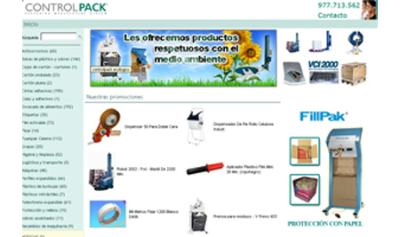 Controlpack presenta su nueva página web