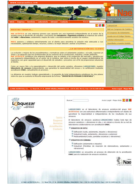 La nueva web de NAE, portal de referencia de la ingeniería acústica